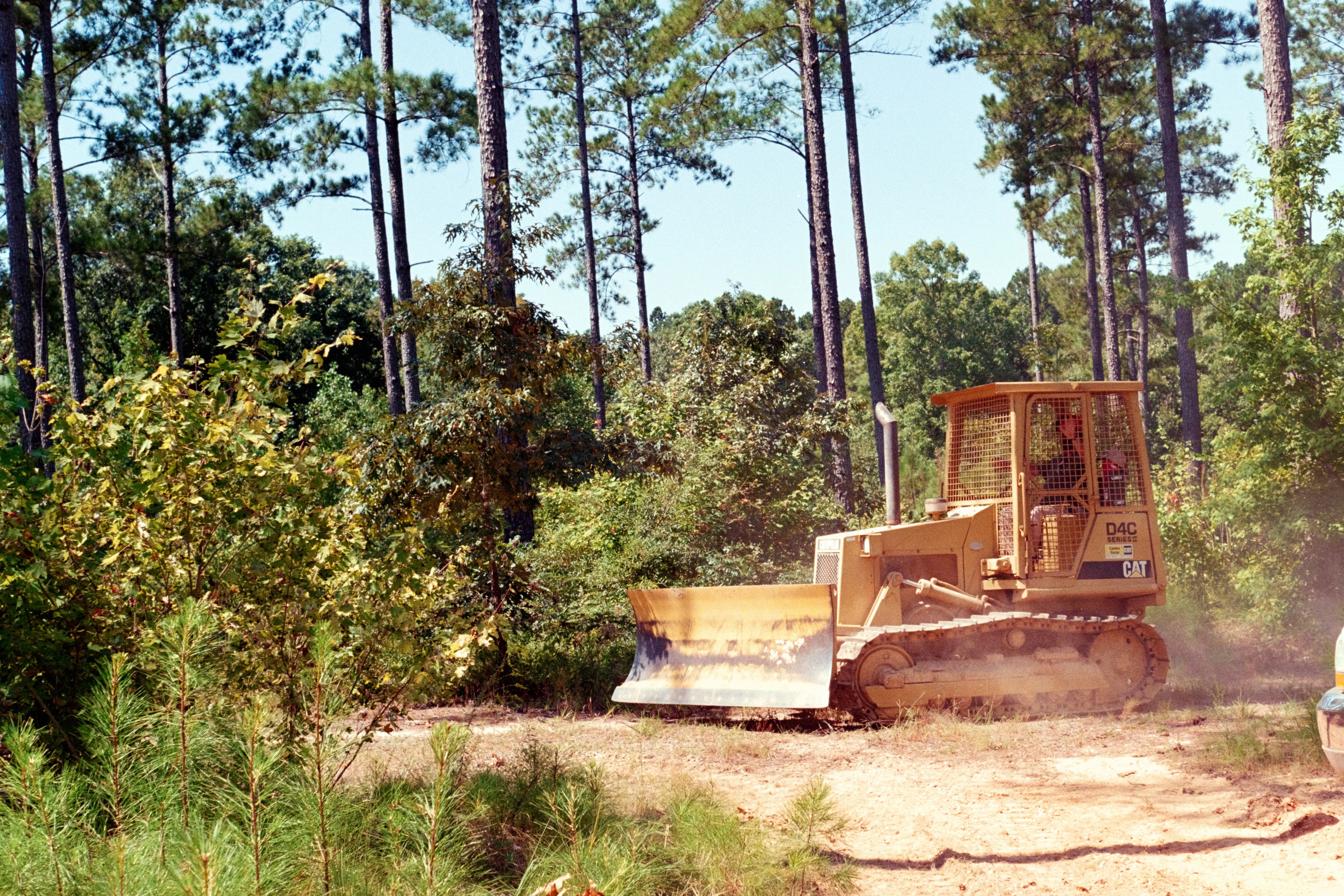 Bulldozer Plowing landscape